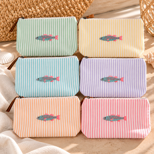 Striped Fish Pouch