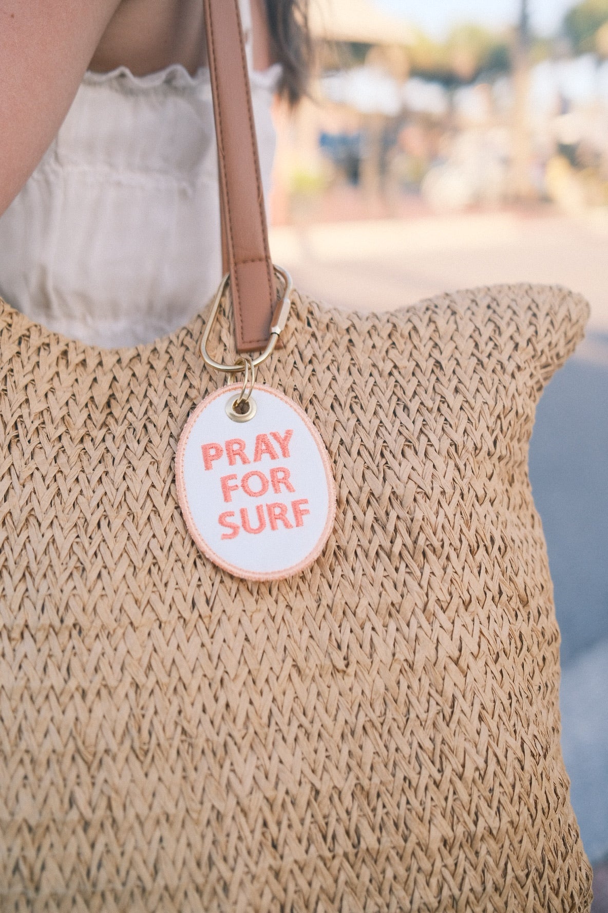 Pray for Surf Bag Tag